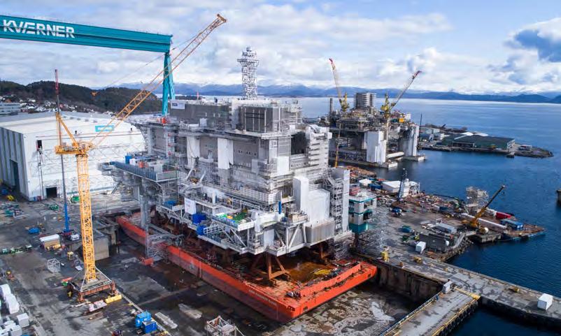 Johan Sverdrup ULQ (utility and living quarters) to be delivered in 2019. 4 Topsides Kvaerner is a leading contractor for EPC delivery of topsides for offshore platforms.