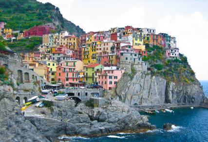 Cinque Terre Cinque Terre translates as The Five Villages - it consists of: Riomaggiore, Manarola,