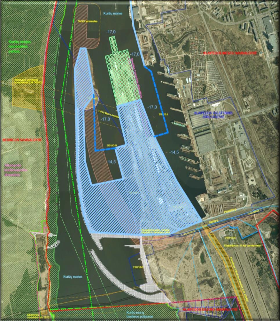 The Closure of the Eastern flow The port expansion in the southern part (vicinity of the Pig s Back shoal and Smelte Peninsula).