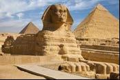 They are guarded by the mysterious Sphinx which is a mythical statue with the body of a lion and a human head. Cheops Pyramid is considered one of the seven wonders of the world.