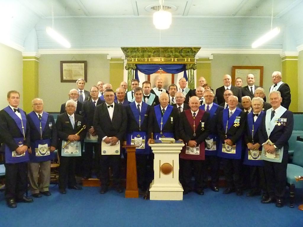 VWBro Phil Wagener acted as Master for the ceremonial and several RCA brethren assisted throughout the ceremony. A General Meeting was also held and the minutes appear later in this issue.