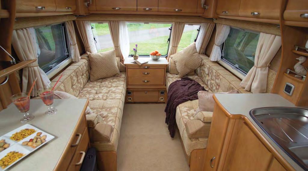 Buccaneer Argosy The new practical layout of the Argosy features a parallel lounge with a rear double bed