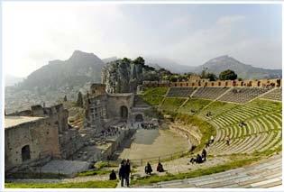 Italy: Archaeological site of Taormina, ancient