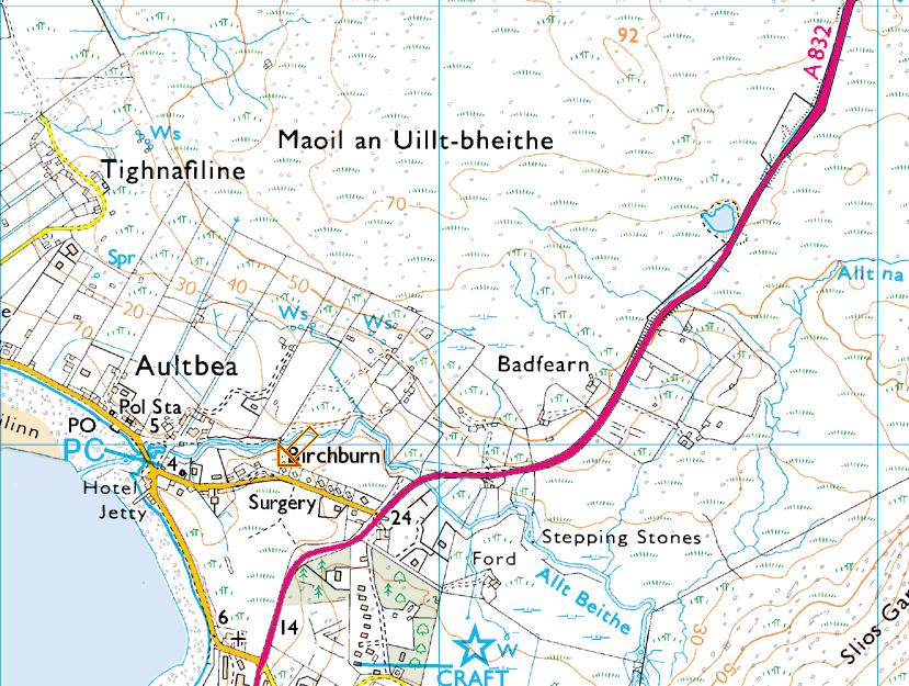 DIRECTIONS From Inverness take the A9 north to the Tore roundabout where you will join the A835 signposted for Dingwall, at the next