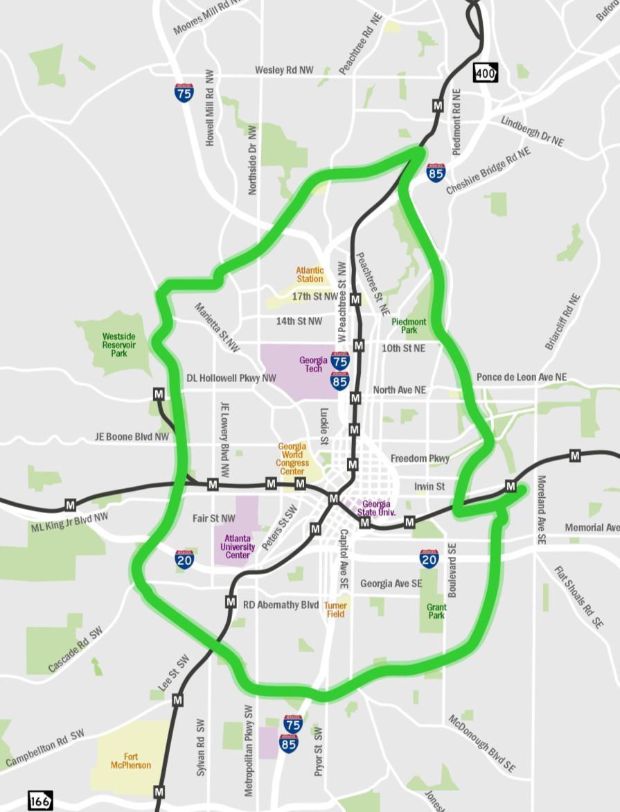 // Conceptual Operating Plan BeltLine Central Loop (Atlanta BeltLine) Atlanta BeltLine corridor Bi-directional loop operation Serves key destinations: Westside