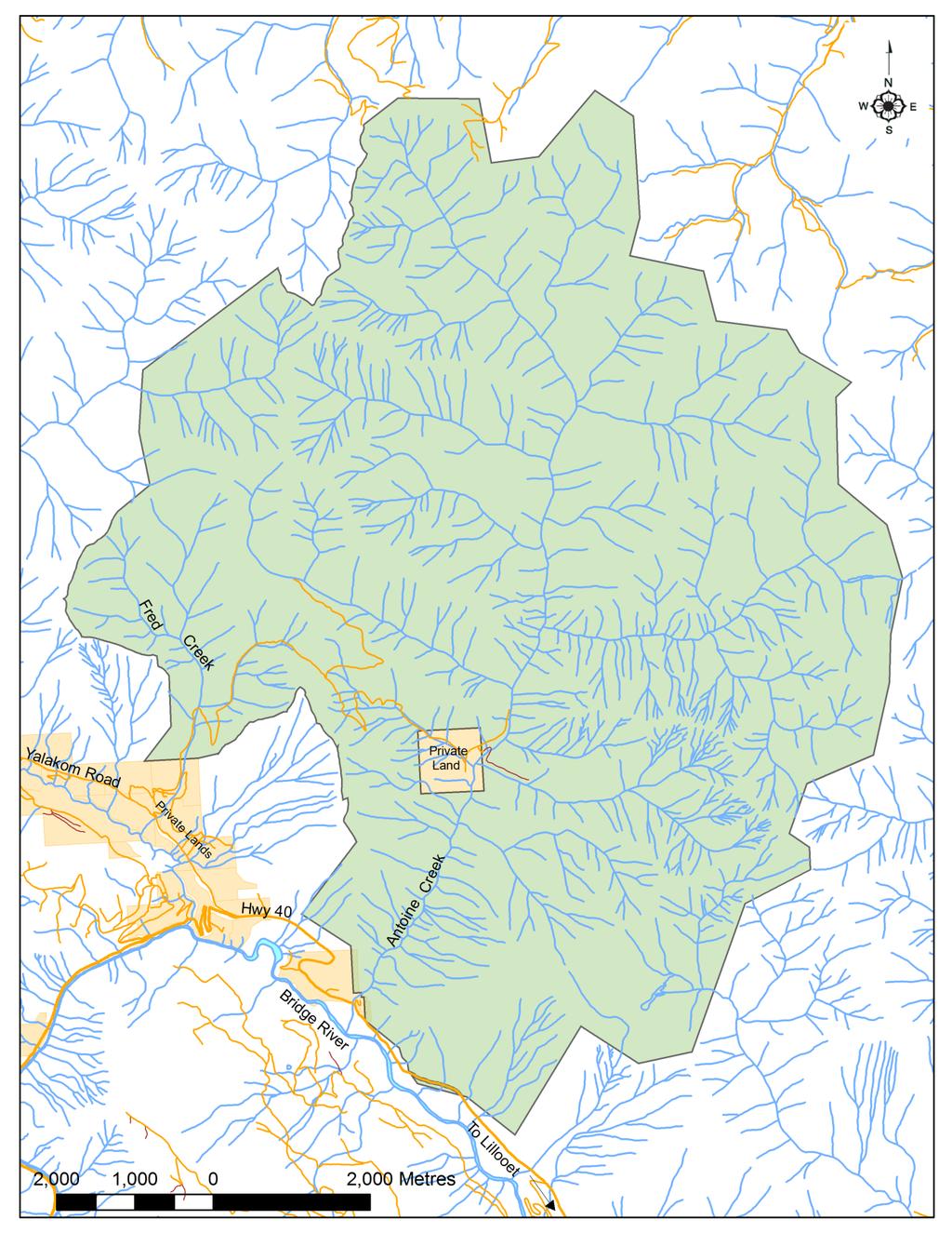 Figure 2: Map of Fred Antoine Park