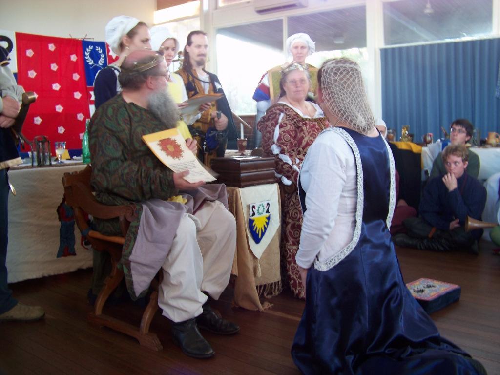 THE BARONY OF ABERTRIDWR 5 THE RHOL Awards at Midsummer At Midsummer, held on Saturday January 19th these members of our Populace
