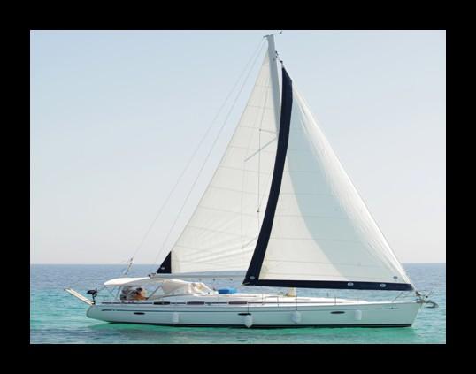 BABA SAILS BAVARIA 40 Maximum capacity 9 guests, length 12,2m 3 cabins, 2 bathrooms and a salon with couches that can be transformed into a double size bed, outside shower with hot water Captain &