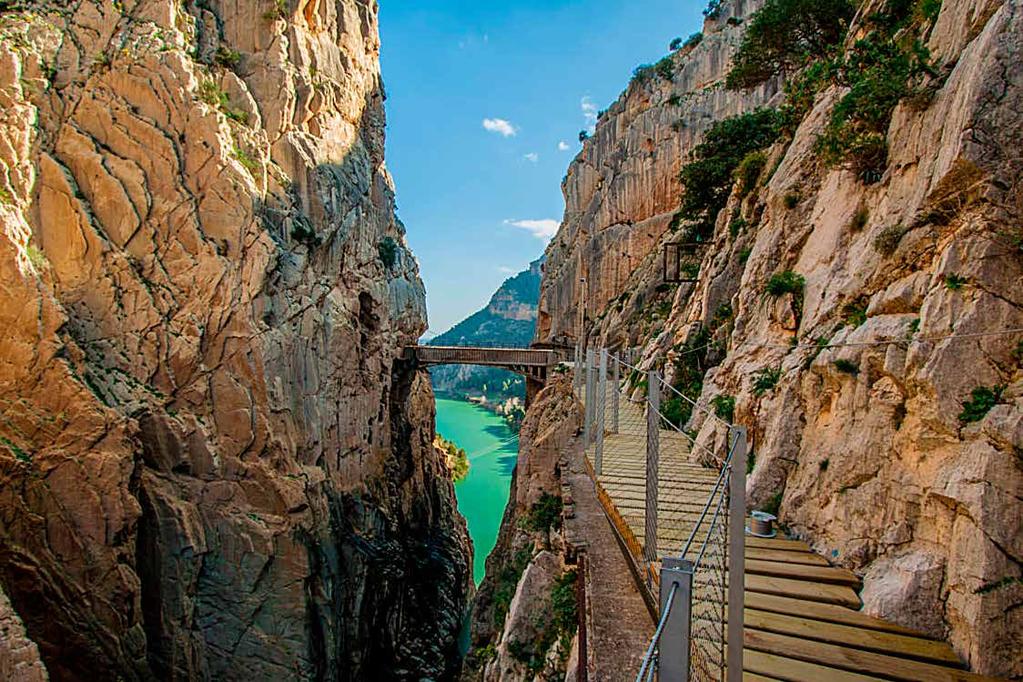 CAMINITO DEL REY Pick Pick up up from from the your hotel hotel at the at indicated the indicated time time to get to into head the towards inland of La the Axarquía, province the of Málaga east side
