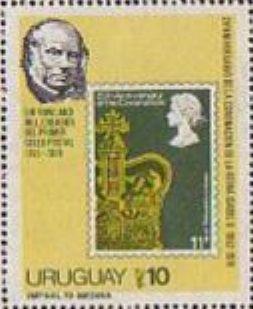 Overlooked at the time, and unpublicized in the By Lou Guadagno philatelic press, was a curious change made by the stamp designer in the British stamp depicted.