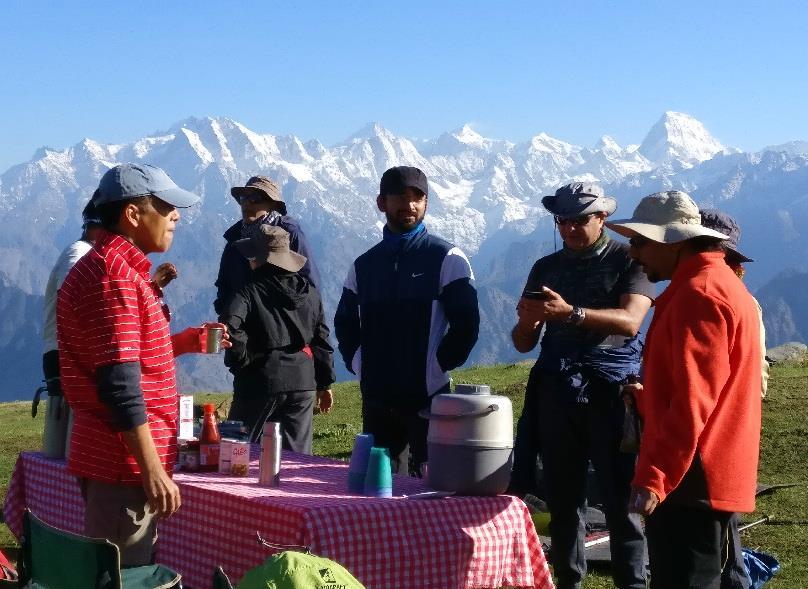 GARHWAL TREK & RAFT: ITINERARY DAY ONE: DED AIRPORT JOSHIMATH (1560 M) After an early breakfast we begin the eight-hour drive northwards following the Ganges to its source, stopping for lunch along
