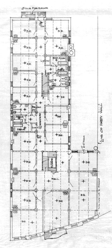 48 ALBERT STREET ROYAL ALBERT HOTEL Plate 5 Architect s Plans, Second and