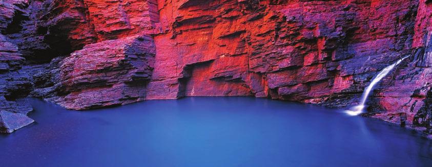 Karratha Coral Bay DAY 18 Monday 1 August 2016 Newman Tom Price We travel to Tom Price via Dales and Joffre Falls - a beautiful day of gorges and changing scenery through the Karijini National Park.