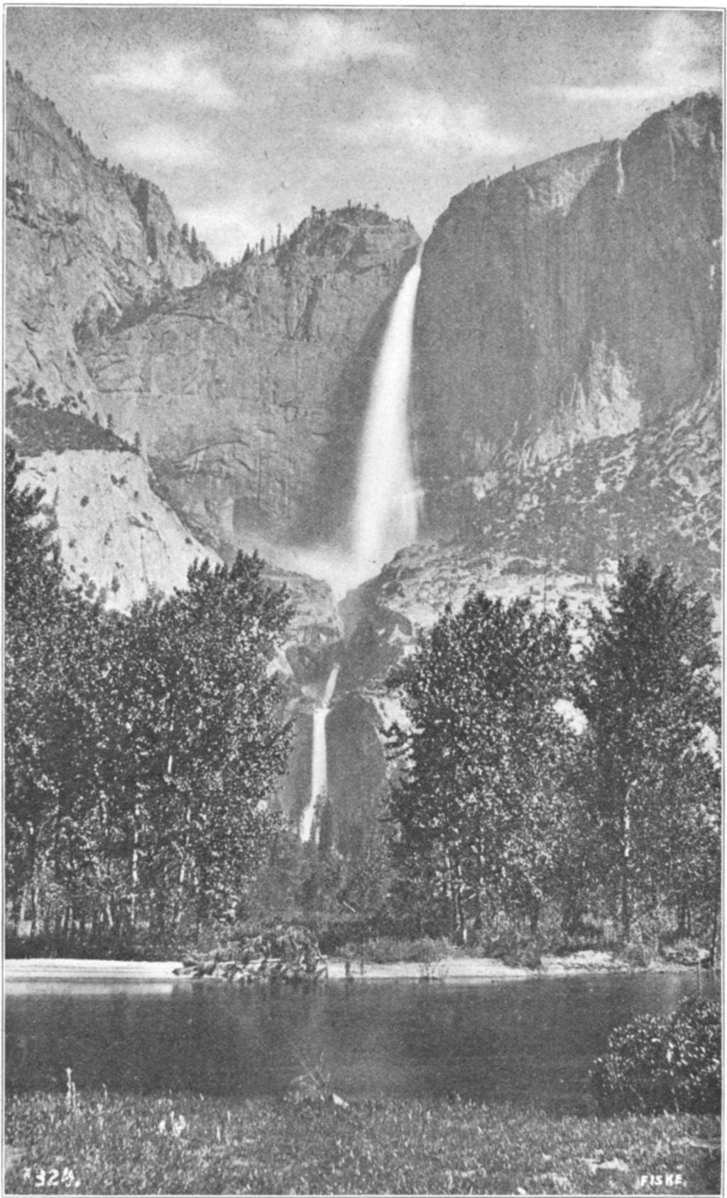 550 J. C. BRANNER FIG. 4.--The Yosemite falls seen from the valley below.