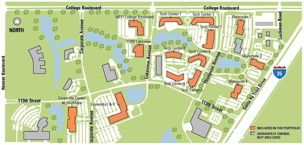 Project Map and Telecommunications Southlake Office Park is bracketed by several Tier 1 Carriers due to its location.