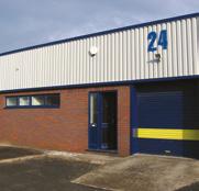 Each unit is provided with a roller shutter door access