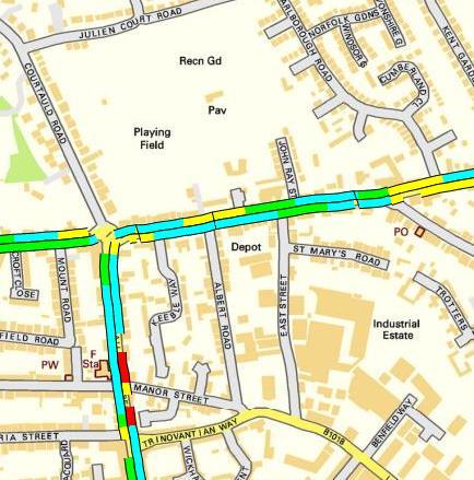 Details Description/Observations Road Name (s) Coggeshall Road and East Street Grid Reference 576484, 223318 Speed Limit 30mph Street Lit Yes Carriageway type Urban single carriageway Gradient No