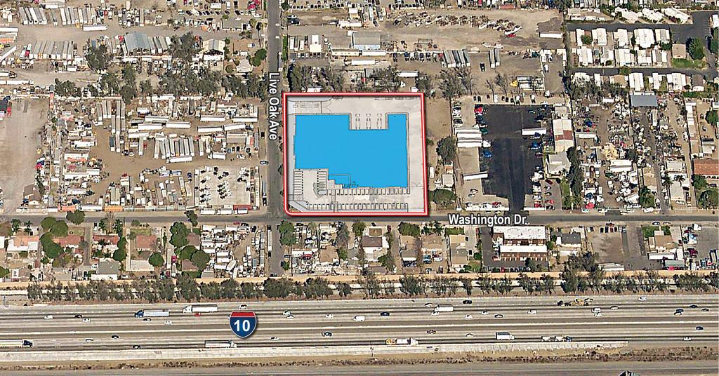 Property Features: Free - Standing; Entitled 53,8 SF;,311 SF Office (3) Dock High Loading Rare, New Planned Wholesale Warehouse Corner Location (Live Oak Ave. & Washington Dr.