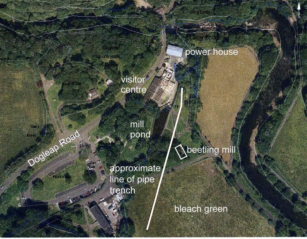 Figure 1: Aerial photograph of relevant part of the country park,