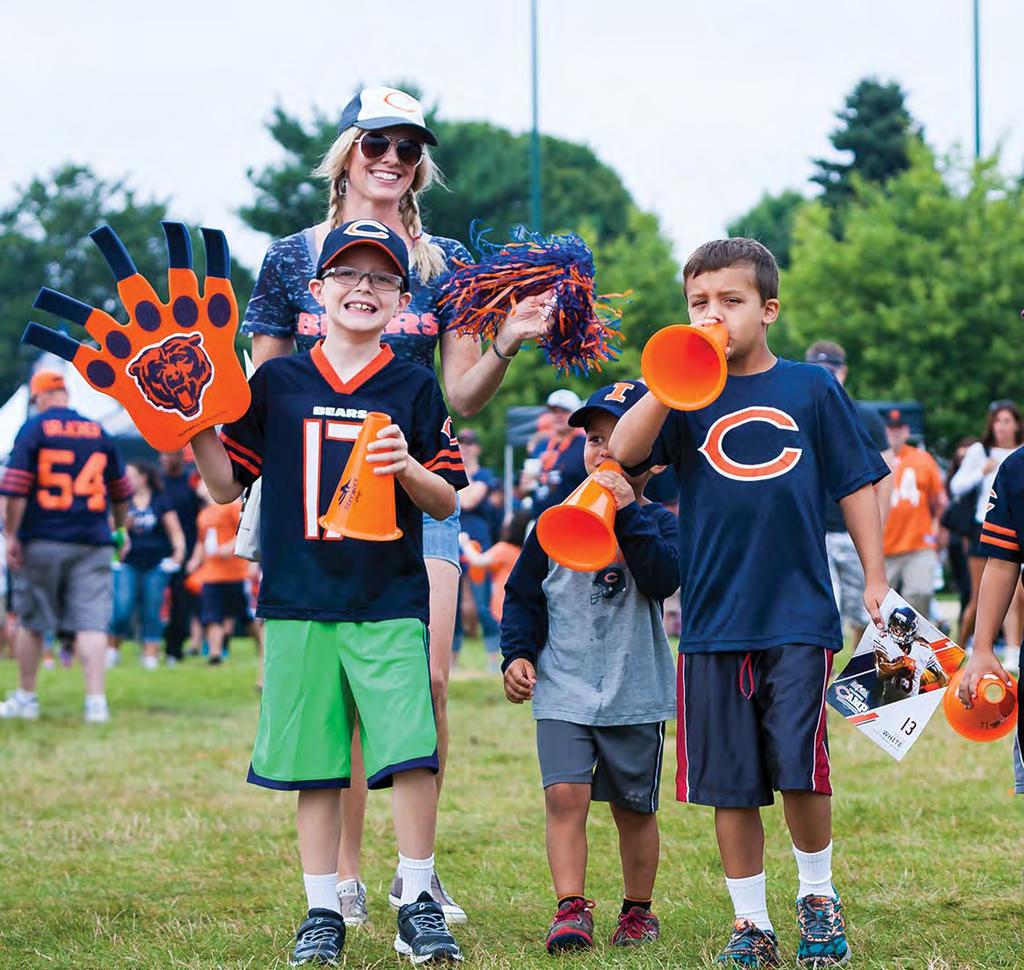 Chicago BEARS TRAINING CAMP Share your love of the Chicago Bears with the entire family!