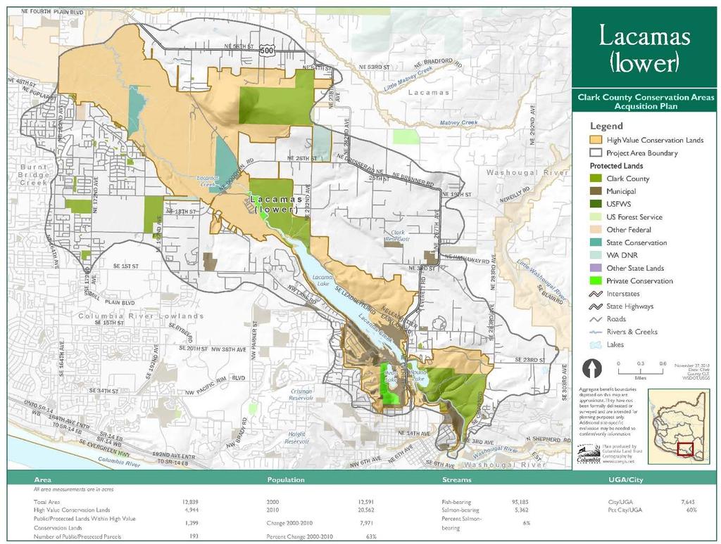 Key Plans and Studies he following key plans and studies were used to provide context and direction for the development of the North Shore Lacamas Lake Conservation and Recreation Vision Map (last