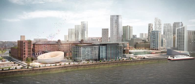 16. LIVERPOOL WATERS This is the most ambitious and spectacular regeneration project of its kind anywhere in the UK comprising approximately 20 million sq ft of mixed use floorspace and an investment