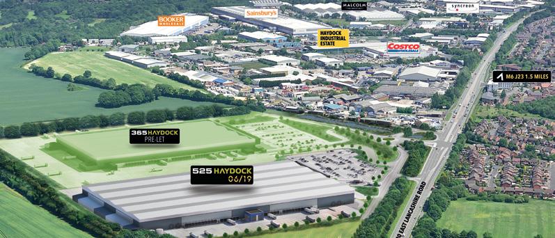 19. 525 HAYDOCK Based at the heart of the North-West s motorway network, 525 Haydock is located within a major new Logistics park in St Helens and is the largest speculative development in the north
