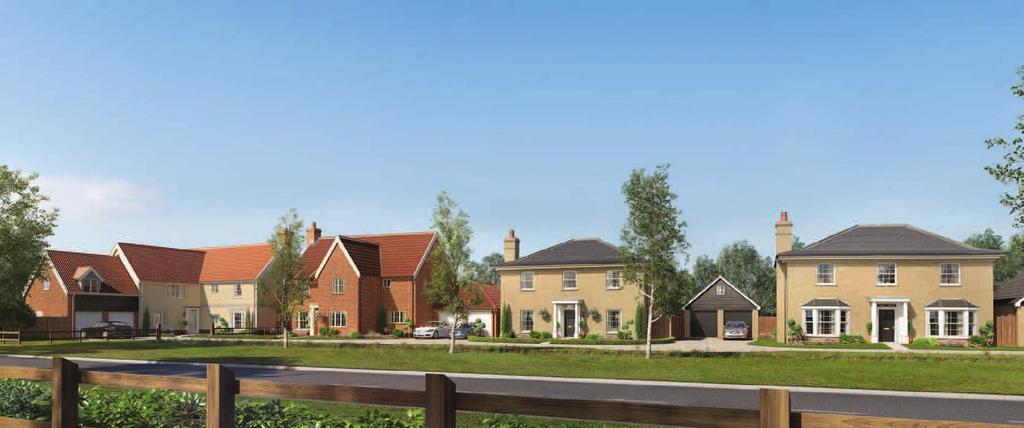 This superb collection of luxurious three, four and five bedroom homes is situated