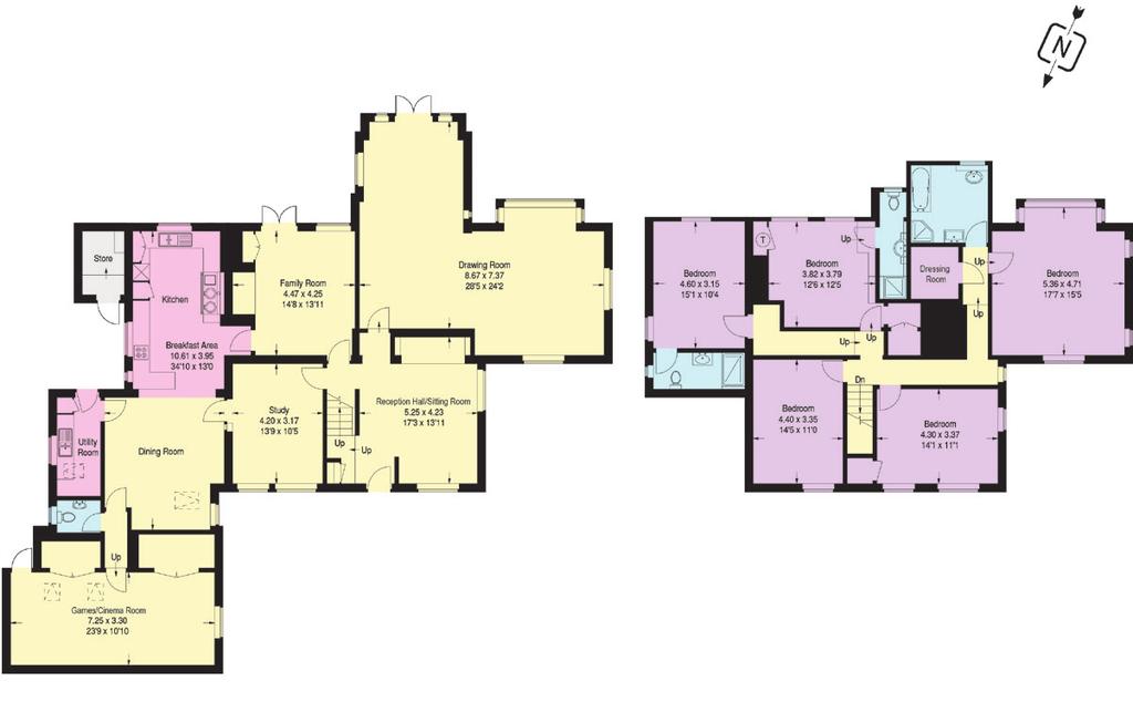 Approximate Gross Internal Floor Area 327 sq m / 3520 sq ft Storage: 3 sq m / 32 sq ft Total: 330 sq m / 3552 sq ft This plan is for guidance only and must not be relied upon