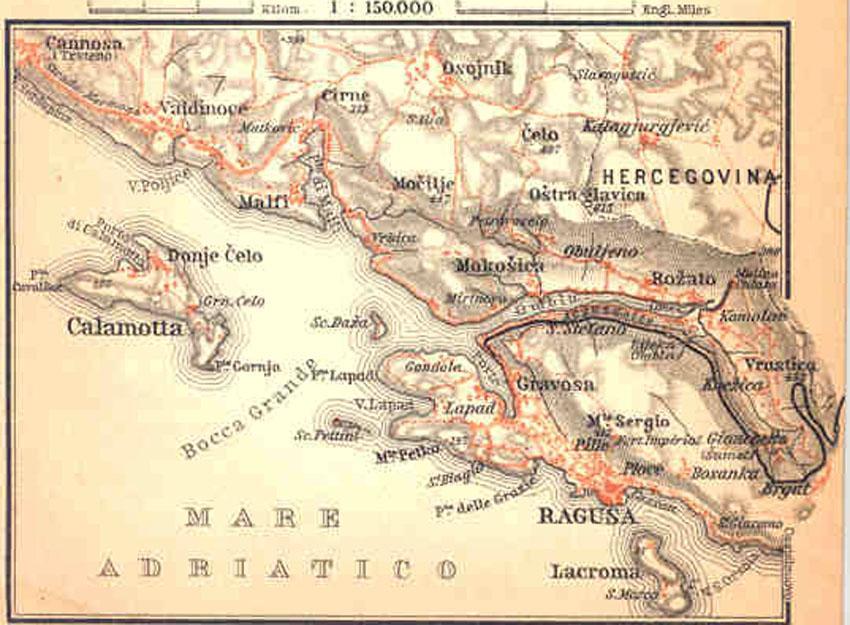 Figure 1. Narrow-gauge Railway in the Dubrovnik Area Rail Transport in the Dubrovnik Area In the past the railway network on the territory of the state of Croatia was not unique.