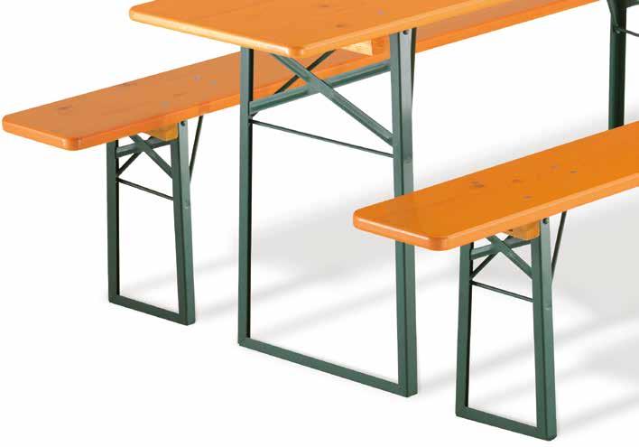 RUKU Base Frame Top stability, major reliability! Our trestle table and bench are characterised by stability and reliability. Original RUKU sets are manufactured from choice spruce wood.