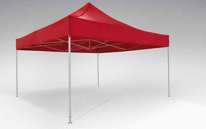 5 x 5 Our space offer The right size tent for every need and every situation: with the atento 43 (profile thickness = 43 mm), twelve standard sizes are available from stock.