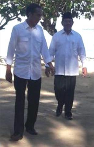 President of Republic of Indonesia with CEO of PT Jababeka Morotai At D Aloha Beach