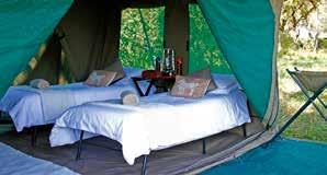 Real beds await you in your luxurious mini Meru-tents with en-suite bathrooms, after a long day of adventure. Sleep on proper beds between pure cotton sheets.