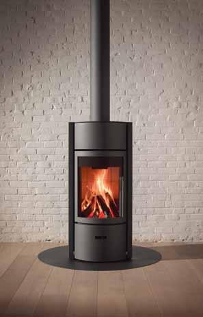 The slow burner door reduces the fire and optimises the output. The open fire mode lets you benefit fully from the crackling of the flames, the scent of wood fire and even a barbecue!