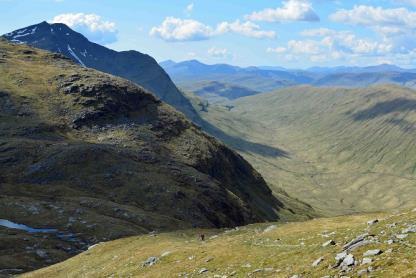 Rugged and highly natural mountains, penetrated by steep-sided glens that contain well-used routes and provide arresting views Both upland areas have a high degree of naturalness, with many obvious
