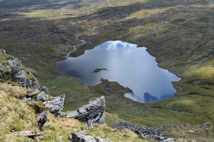 Fast-flowing natural burns cut deep into the rock, waterfalls and small upland lochs contribute to the strong sense of naturalness of the area.