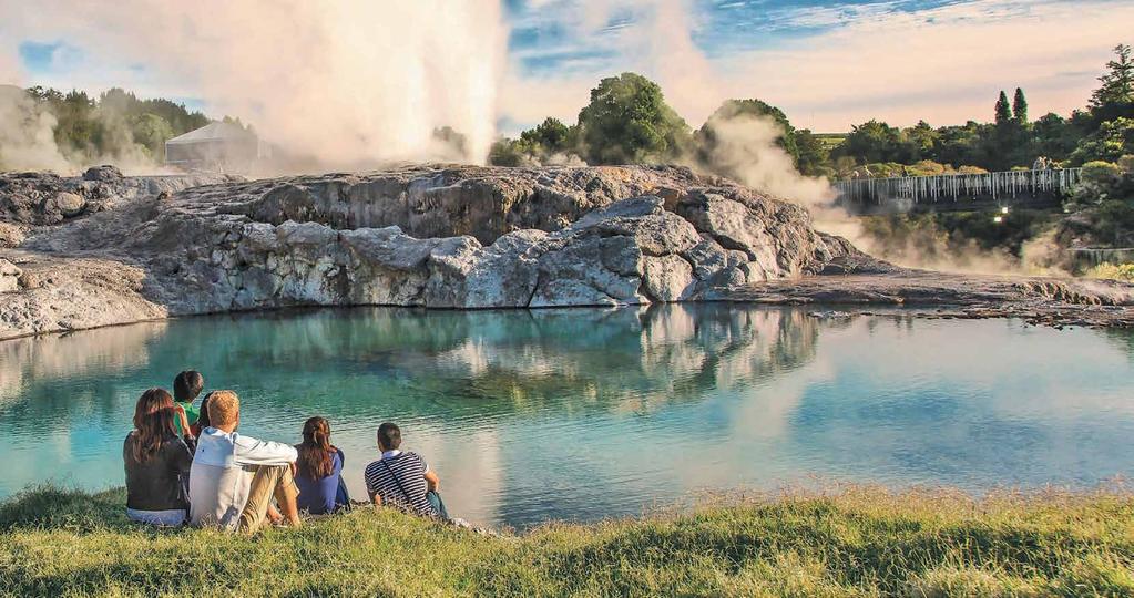 Geothermal Valley, Te Puia, Rotorua EXPERIENCE THE NORTH ISLAND $331 * NORTH ISLAND SKI ADVENTURE $346 * 1 NIGHT at Hilton Auckland in a Hilton Guest Room 2 NIGHTS at Hilton Lake Taupo in a Guest