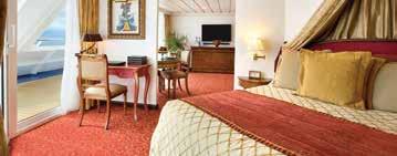 Features iclude a geerous seatig area, vaity desk, breakfast table, refrigerated mii-bar ad a marble ad  A1 A2 A3 Cocierge Level Verada Stateroom These luxurious accommodatios feature a