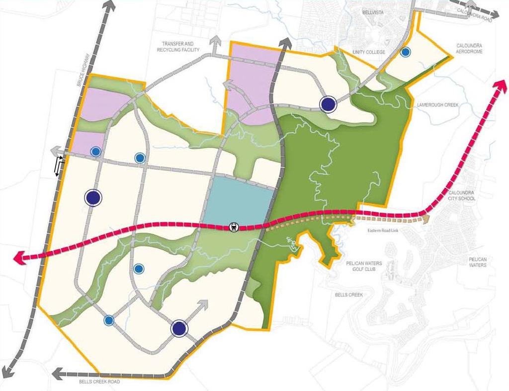 Vision - provides Stockland s detailed development vision Implementation - identifies land uses,