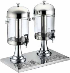 21-1/4"H Set 1 902 Stainless Steel 10-1/8"L x 13-3/4"W x 21-1/4"H Set 1 Juice Dispensers 906 901 902 907 AccESSoriES for Juice DispenSErs ITEM