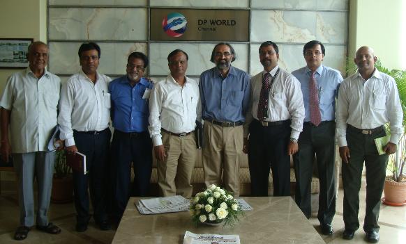 Page 5 Customer Visit: The new office bearers of CHENSAA visited the terminal along with Mr.G.Vishwanathan, past Chairman & Capt.