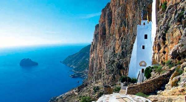 The Chora, Monastery the Saracen of Panagia island Hozoviotissa, and the founded area of in Ormos 1017 by Kalogrias, monks fleeing Atsitsa persecution and a neighbouring in Palestine, is one pine of