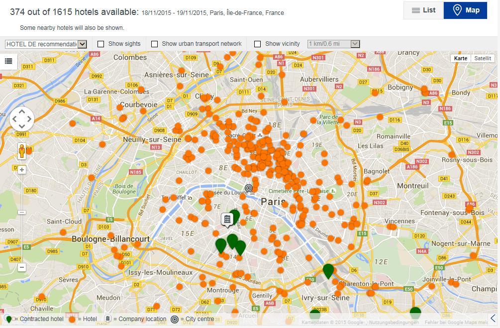 Hotel search Interactive map The interactive map helps you to make the right hotel choice.