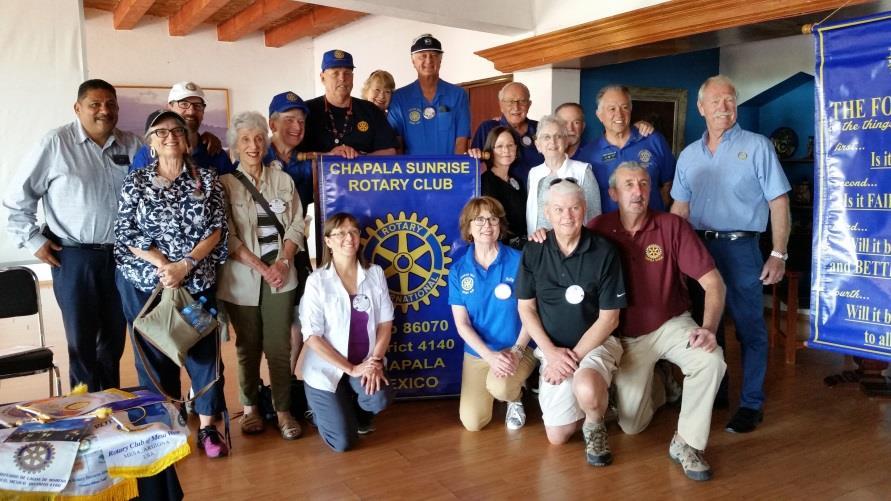 Page 2 Chapala Rotary Gave Us A Warm Welcome Our first stop was the Chapala Rotary club meeting Our second Rotary adventure to Chapala, Mexico