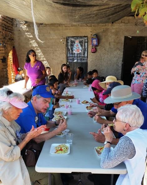 Page 3 We visited the small town of Mezcala where the Chapala club has started a free lunch program for