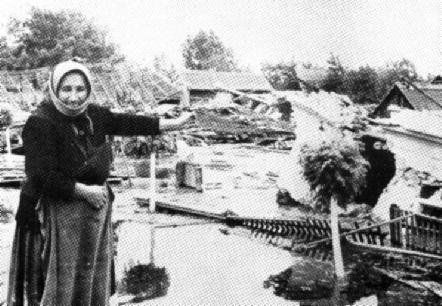 Floods on Drava and Danube rivers in 1965 The
