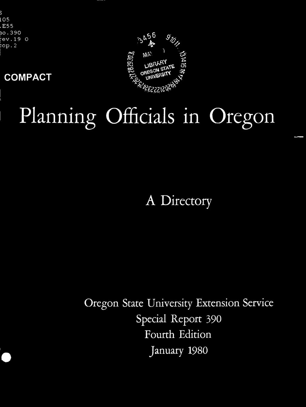 ISPet, -cfr ise 42E2 0' - Planning Officials in Oregon A
