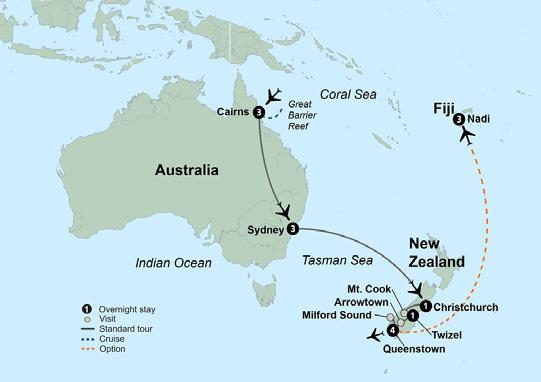 South Pacific Wonders January 21 - February 4, 2020 ITINERARY Tuesday, January 21, 2020 Depart for Cairns, Australia You re on your way to experience the wonders of the South Pacific!