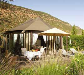 Each tent features a king-size bed, large bathtubs for soaking while you gaze over the mountains, a terrace, sun loungers